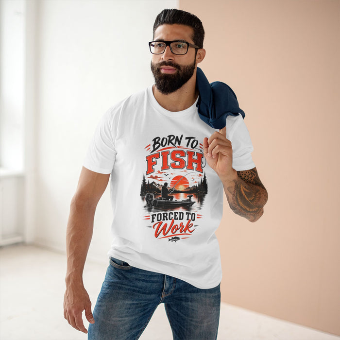 Born to Fish Shirt – Forced to Work Fishing Tee