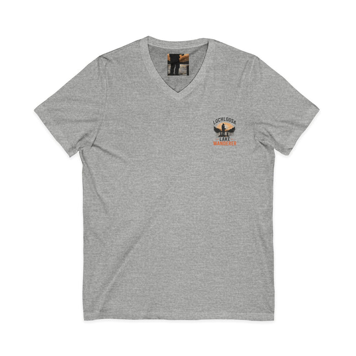 Lochloosa Lake Shirt – Wanderer Fishing V-Neck Tee