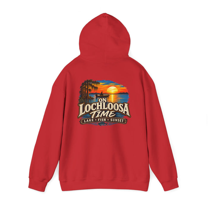 Hoodie — "Lochloosa" Sunset Chest Logo