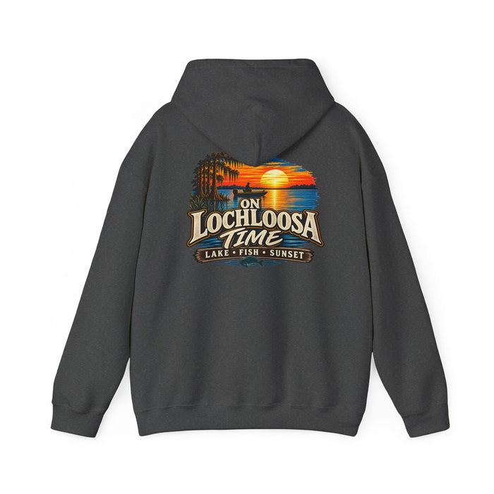 Hoodie — "Lochloosa" Sunset Chest Logo