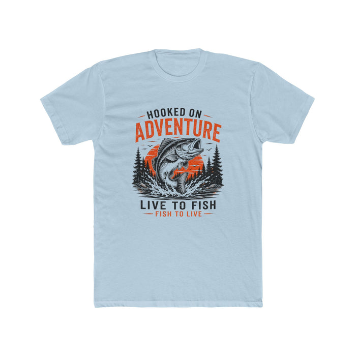 Hooked on Adventure Shirt – Live to Fish Graphic Tee