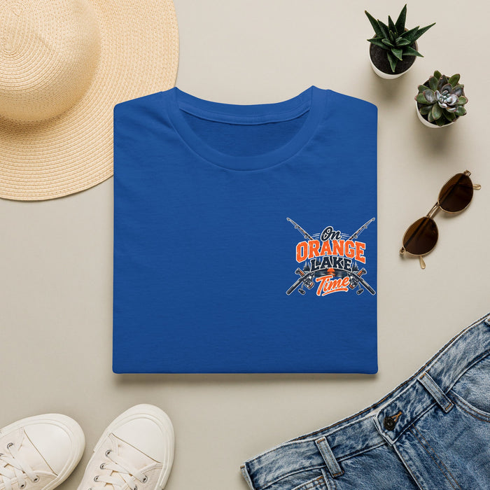 Fishing T-Shirt — 'Orange Flaker Time' Retro Angler Tee