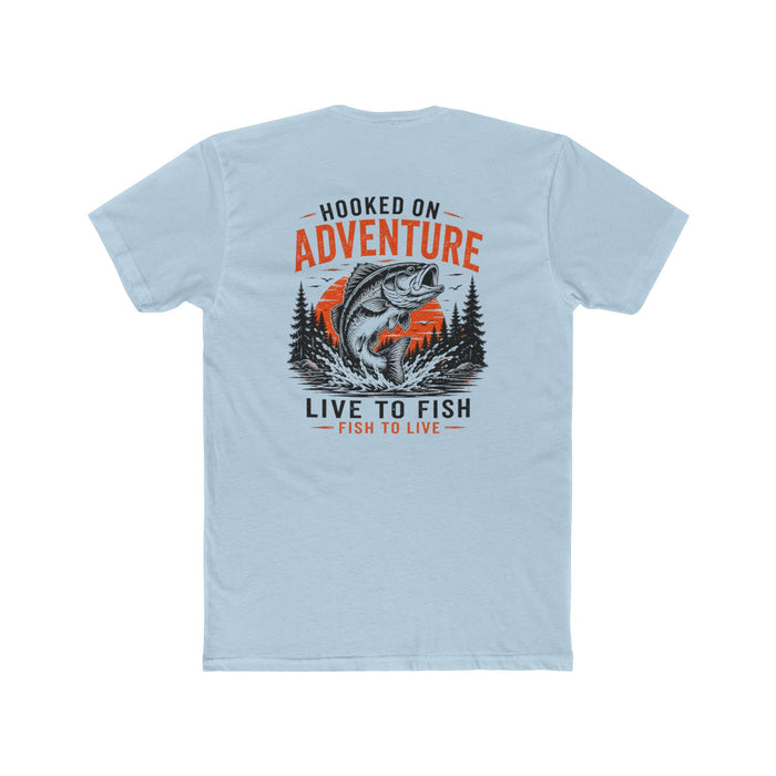 Hooked on Adventure Shirt – Live to Fish Graphic Tee