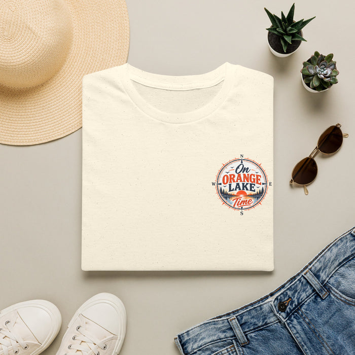 On Orange Lake Time T-Shirt — Retro Lakeside Vacation Tee