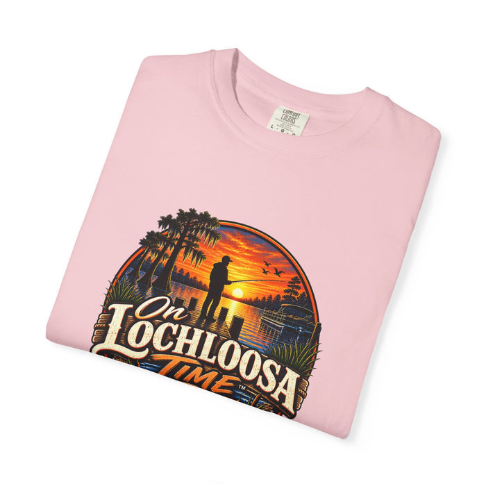 On Lochloosa Time T-Shirt - Vintage Fishing Sunset Tee