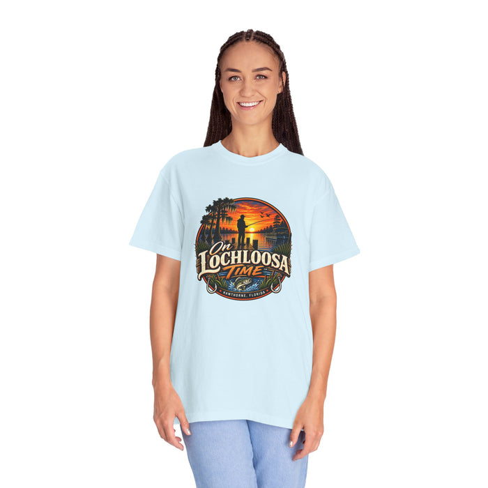 On Lochloosa Time T-Shirt - Vintage Fishing Sunset Tee