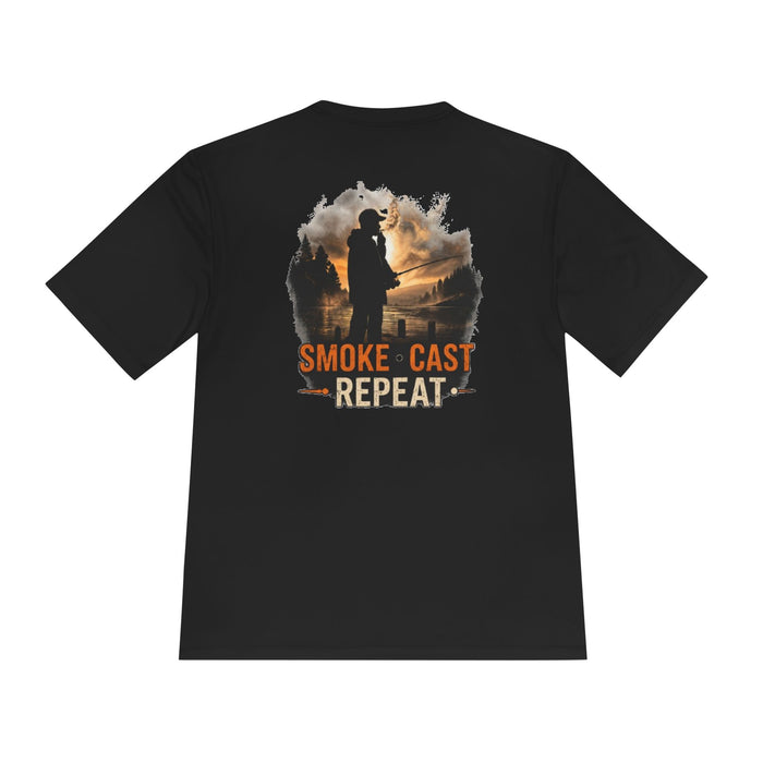 Smoke Cast Repeat Shirt – Fishing Angler Graphic Tee