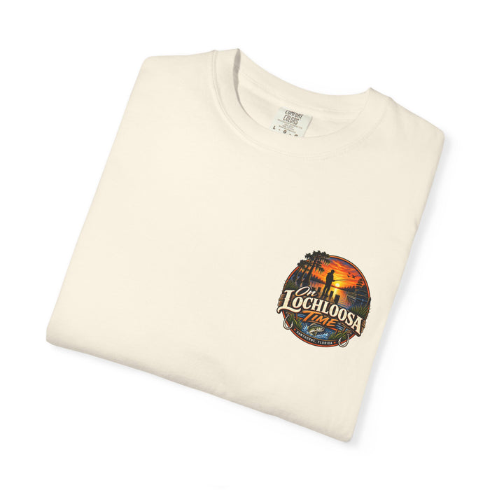 Lochloosa Time Fishing T-Shirt — Sunset Bass Fishing Graphic Tee