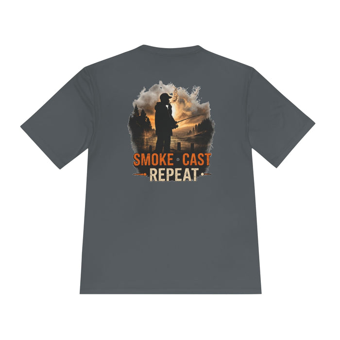 Smoke Cast Repeat Shirt – Fishing Angler Graphic Tee