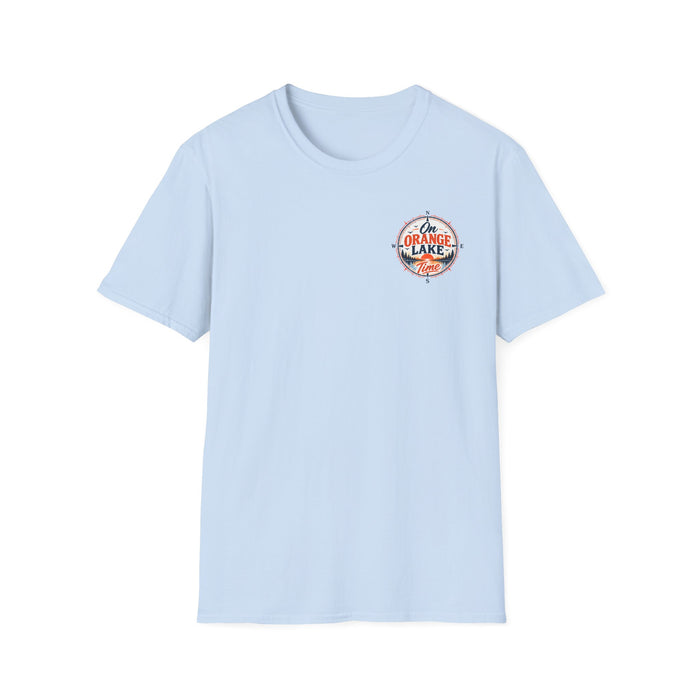On Orange Lake Time T-Shirt — Retro Lakeside Vacation Tee