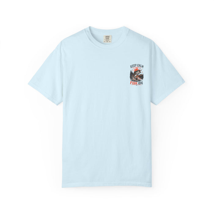 Bass Fishing Graphic Tee - Keep Calm and Fish On T-Shirt