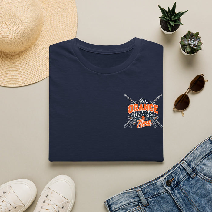 Fishing T-Shirt — 'Orange Flaker Time' Retro Angler Tee