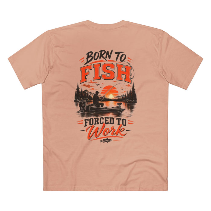 Born to Fish Shirt – Forced to Work Fishing Tee