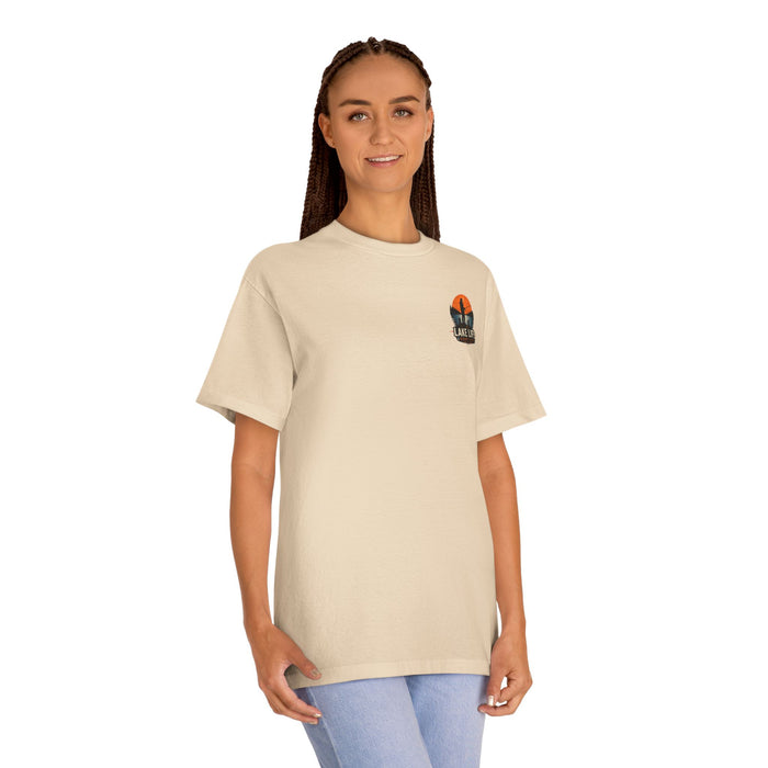 Lake Life Fishing Shirt – Good Life Retro Sunset Tee