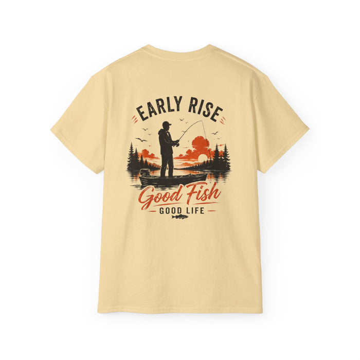 Early Rise Fishing Shirt – Good Fish Good Life Tee