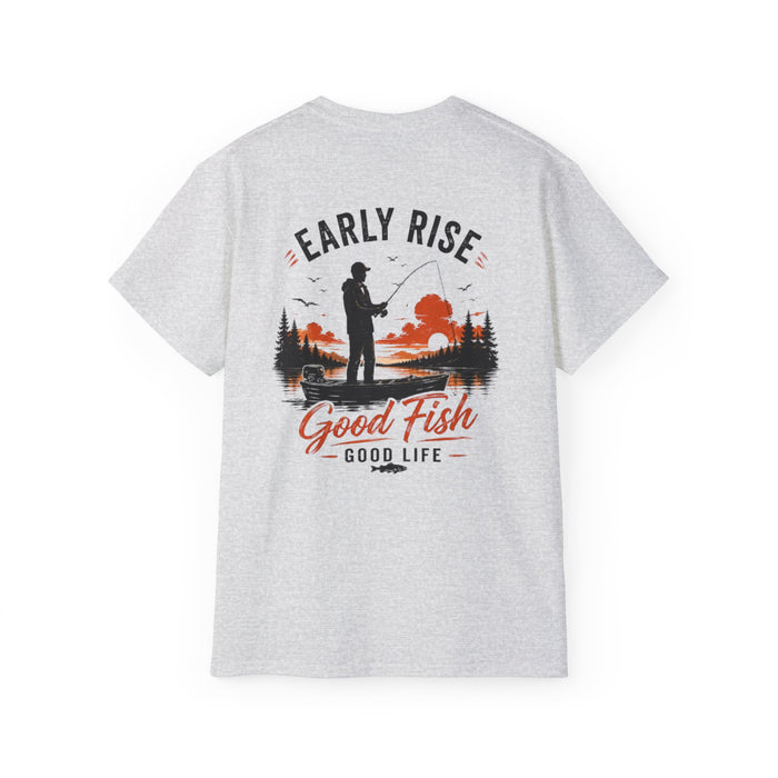 Early Rise Fishing Shirt – Good Fish Good Life Tee