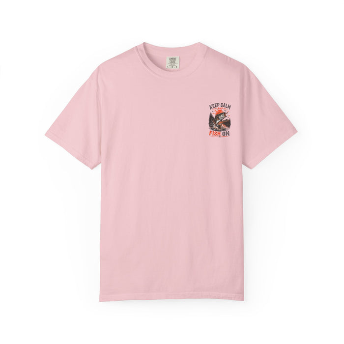 Bass Fishing Graphic Tee - Keep Calm and Fish On T-Shirt
