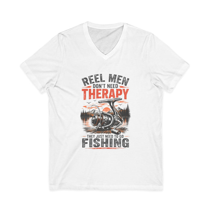 Reel Men Shirt – Don't Need Therapy Fishing V-Neck
