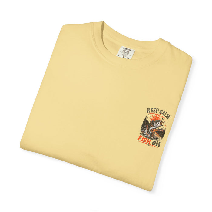 Bass Fishing Graphic Tee - Keep Calm and Fish On T-Shirt