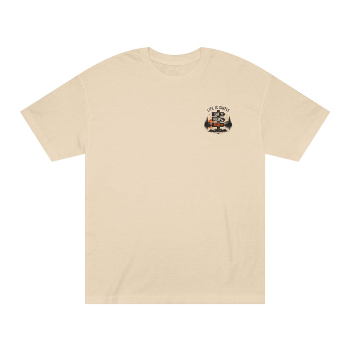 fishing t-shirt eat sleep fish - "Life Is Simple: Eat Sleep Fish"
