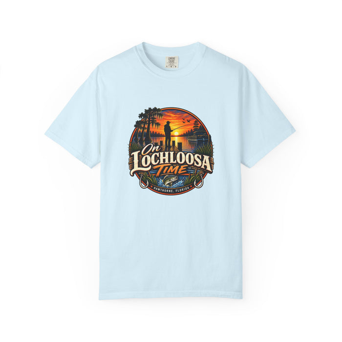 On Lochloosa Time T-Shirt - Vintage Fishing Sunset Tee