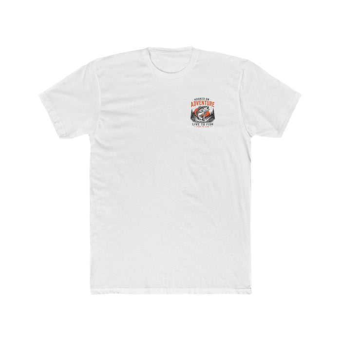 Hooked on Adventure Shirt – Live to Fish Graphic Tee