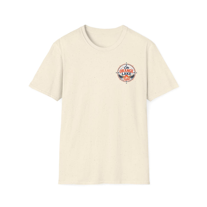 On Orange Lake Time T-Shirt — Retro Lakeside Vacation Tee