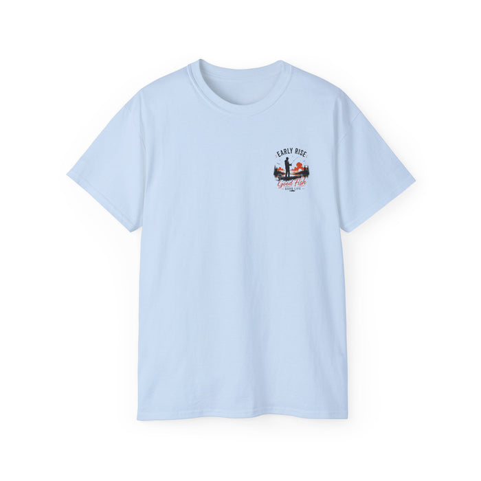 Early Rise Fishing Shirt – Good Fish Good Life Tee