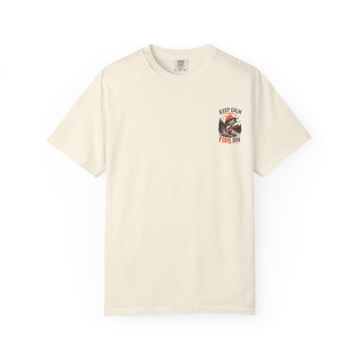 Bass Fishing Graphic Tee - Keep Calm and Fish On T-Shirt