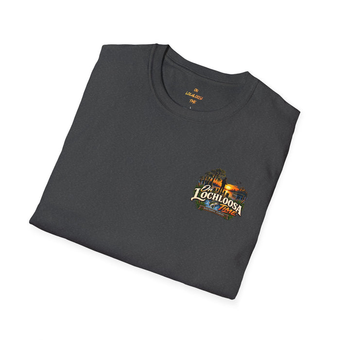 On Lochloosa Time T-Shirt — Fishing Lake Sunset Graphic Tee