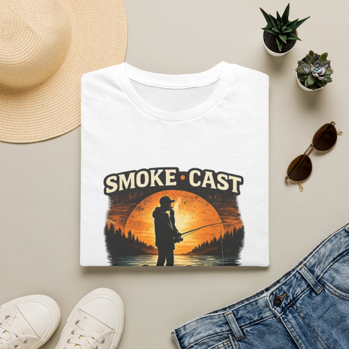 Smoke Cast Fishing Shirt – Vintage Sunset Angler Tee