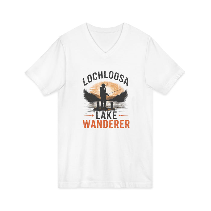 Lochloosa Lake Shirt – Wanderer Fishing V-Neck Tee