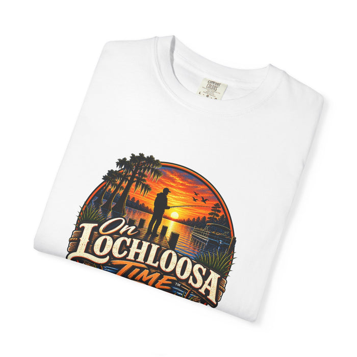 On Lochloosa Time T-Shirt - Vintage Fishing Sunset Tee