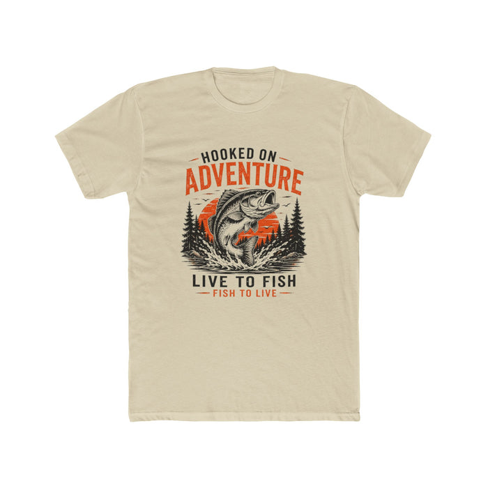 Hooked on Adventure Shirt – Live to Fish Graphic Tee