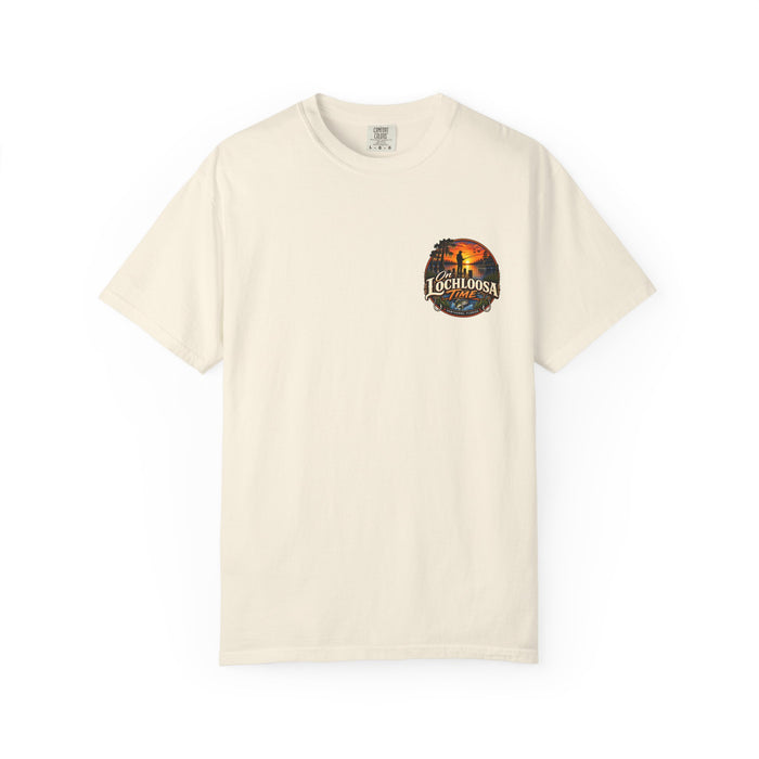 Lochloosa Time Fishing T-Shirt — Sunset Bass Fishing Graphic Tee