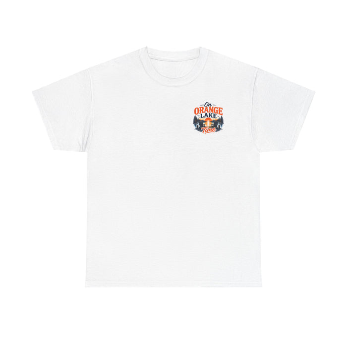 Lake T-Shirt – "On Orange Lake Time" Sunset Graphic Tee