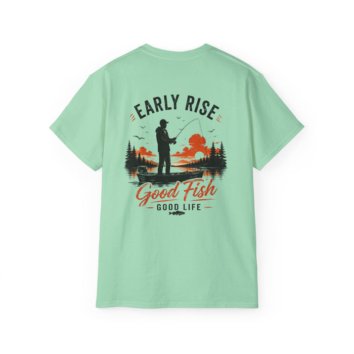 Early Rise Fishing Shirt – Good Fish Good Life Tee
