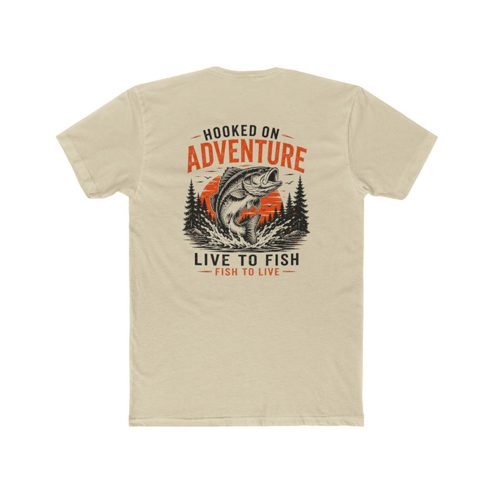Hooked on Adventure Shirt – Live to Fish Graphic Tee