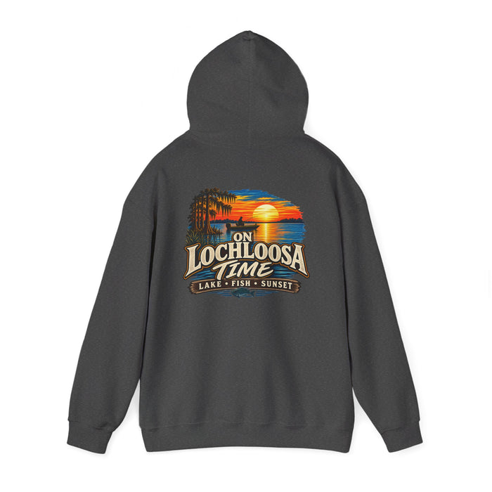 Hoodie — "Lochloosa" Sunset Chest Logo
