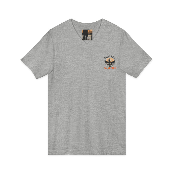 Lochloosa Lake Shirt – Wanderer Fishing V-Neck Tee