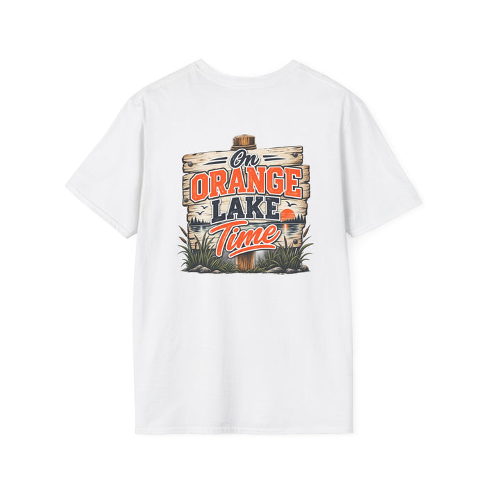Lake Vibes T-Shirt — Vintage 'Orange Lake' Travel Graphic