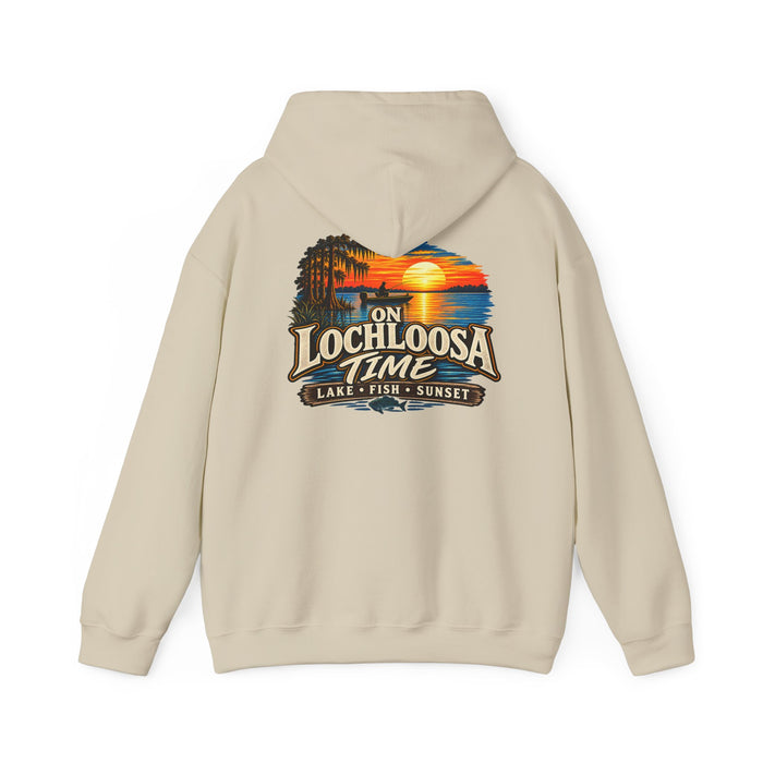 Hoodie — "Lochloosa" Sunset Chest Logo