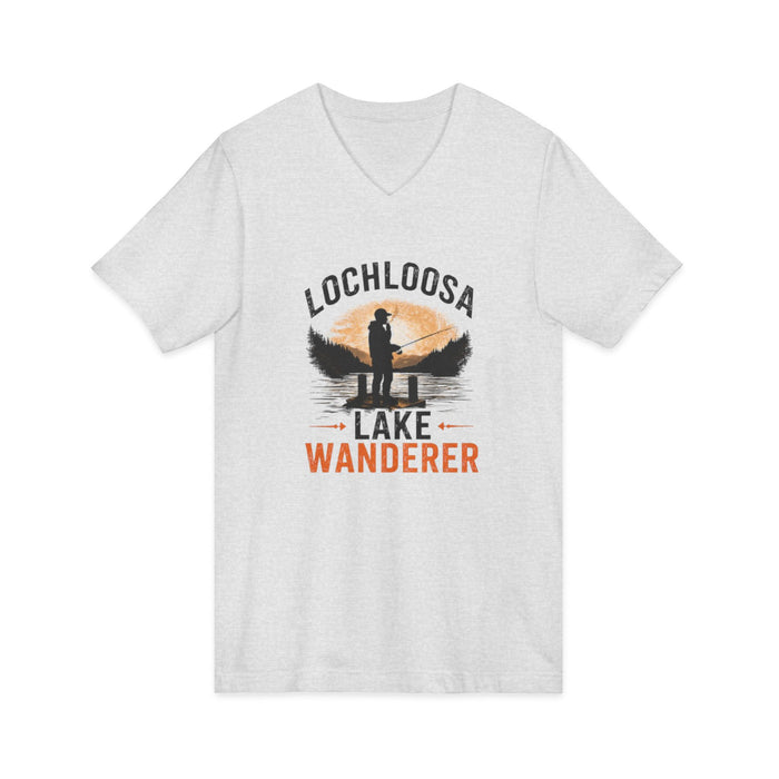 Lochloosa Lake Shirt – Wanderer Fishing V-Neck Tee