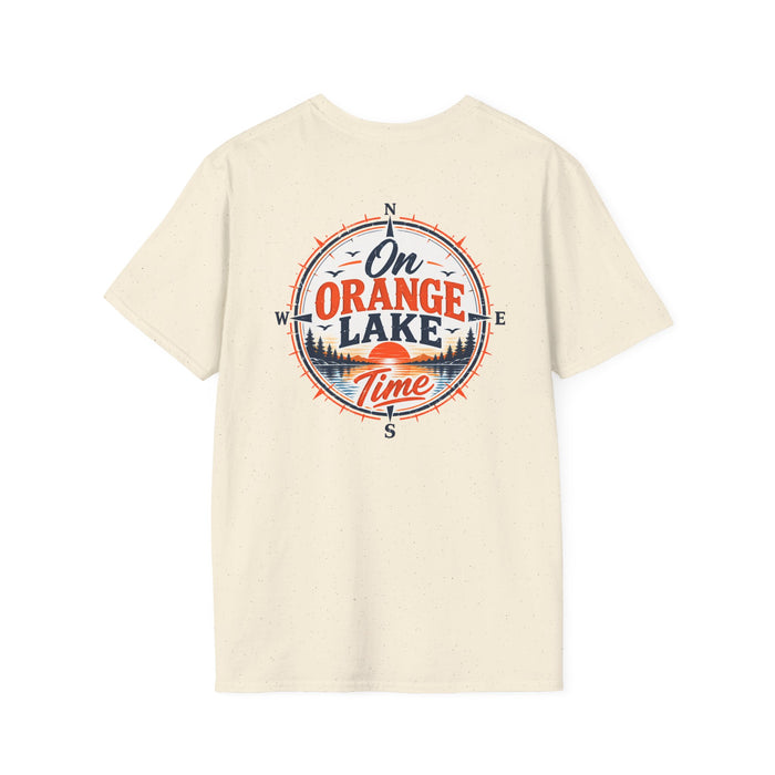 On Orange Lake Time T-Shirt — Retro Lakeside Vacation Tee