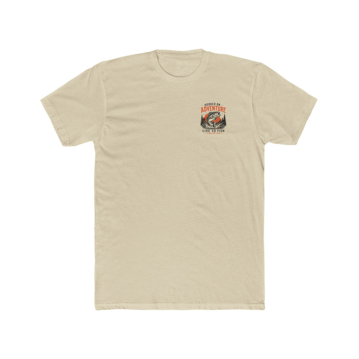 Hooked on Adventure Shirt – Live to Fish Graphic Tee