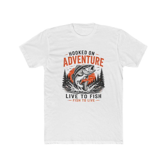 Hooked on Adventure Shirt – Live to Fish Graphic Tee