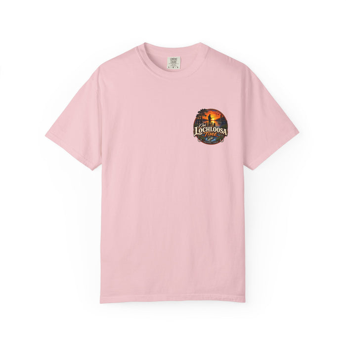 Lochloosa Time Fishing T-Shirt — Sunset Bass Fishing Graphic Tee