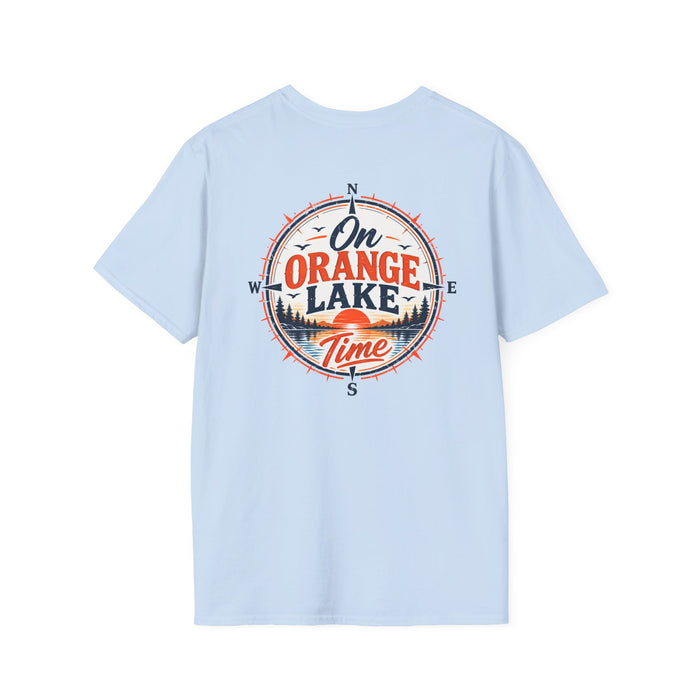 On Orange Lake Time T-Shirt — Retro Lakeside Vacation Tee