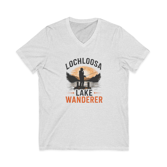 Lochloosa Lake Shirt – Wanderer Fishing V-Neck Tee