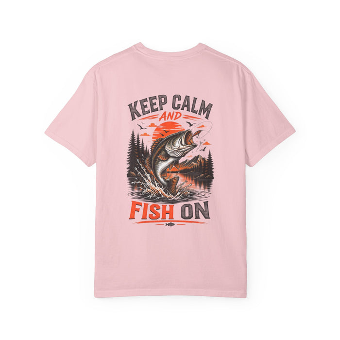 Bass Fishing Graphic Tee - Keep Calm and Fish On T-Shirt